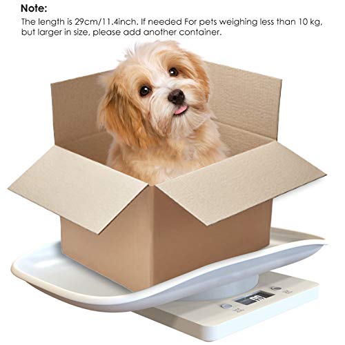 Digital Pet Scale, Infant Scale Digital Weight with Height Tray, Small Animal...