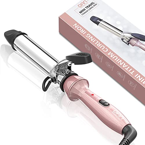 DAN technology Travel Curling Iron,1 Inch Mini Curling Iron , Tourmaline Cera...