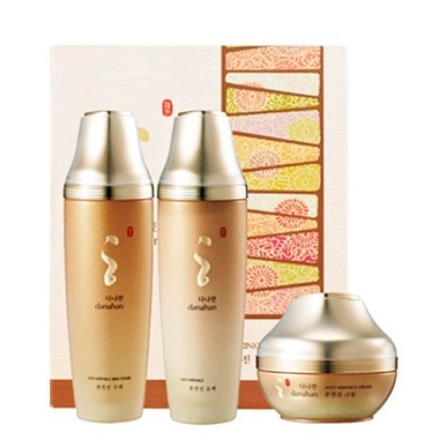 KOREAN COSMETICS, Danahan, Anti-wrinkle 3-piece set (Cream50ml+ Skin160ml+ Lo...