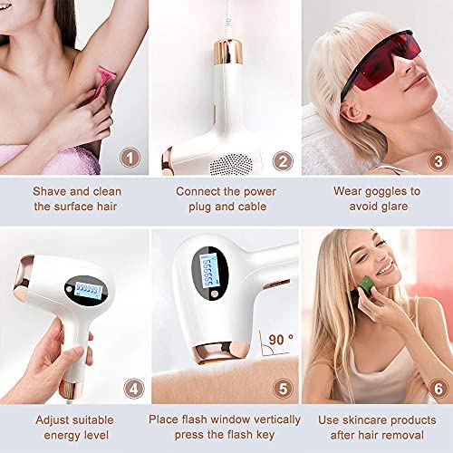 Hair Removal for Women and Men Permanent Laser Hair Removal Painless Hair Rem...
