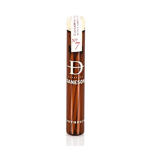 Daneson No.7 Cinnamon Wooden Toothpicks Cinnamon! Cinnamon Infused Flavored T...