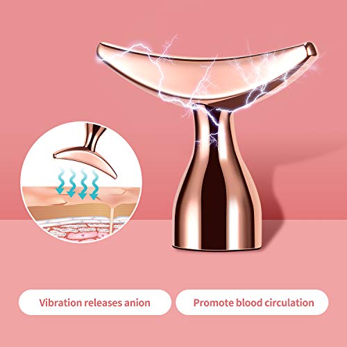 2-IN-1 Electric Face Massager Roller 24k Rose Gold Face Roller, 3D Roller and...