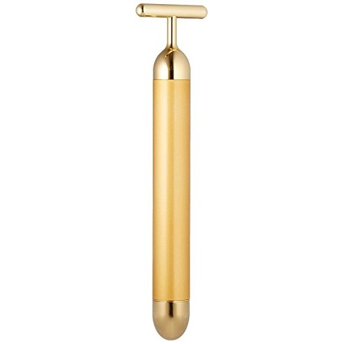 Beauty Bar 24k Golden Facial Massager, T Shape Electric Face Massager Skin Fa...