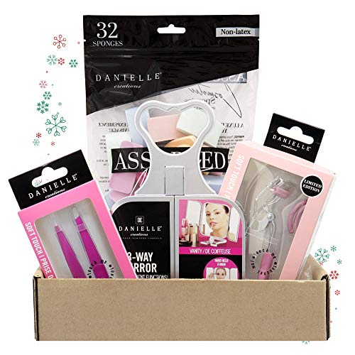 Danielle, All-In-One Spa Beauty Gift Set for Women with 3-Way Mirror, 2 Piece...