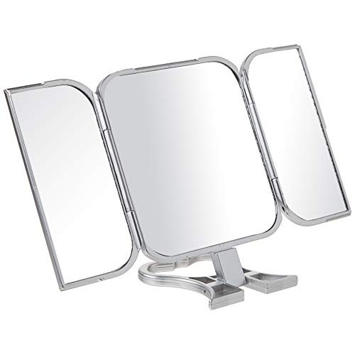 Danielle Enterprises Silver 3-Way Beauty Mirror