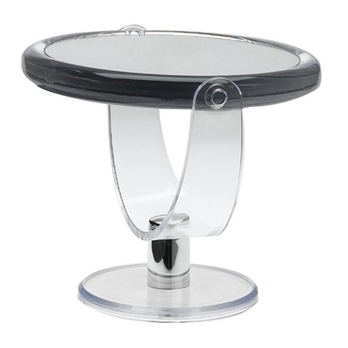 Danielle Ultra Vue Two-Sided Makeup Mirror, 12X Magnification, Clear Acrylic