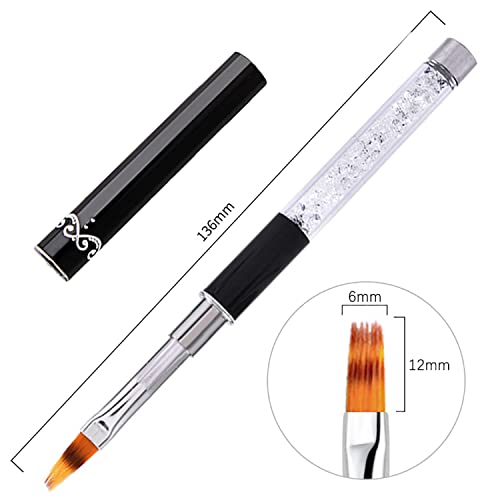 DANNEASY 3Pcs Ombre Nail Brush Fan Nail Brushes Nail Art Brush Set Nail Gradi...