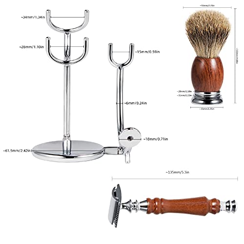 Men's Shaving & Grooming Set, DanNuo Badger Hair Shaving Brush Double Edge Sa...