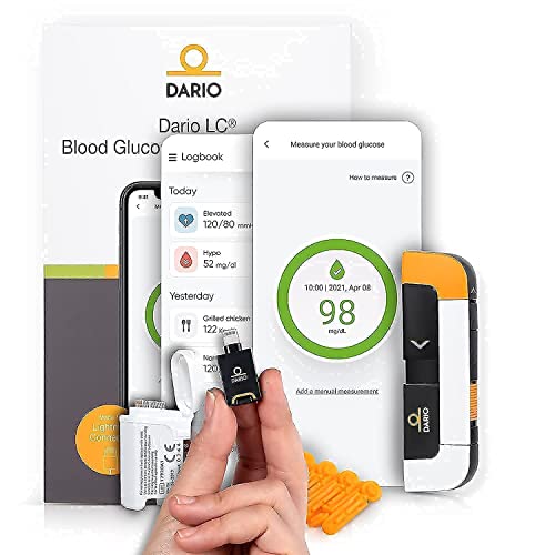 Bundle & Save Dario Diabetes Blood Glucose Meter Kit. Test Blood Sugar Estima...