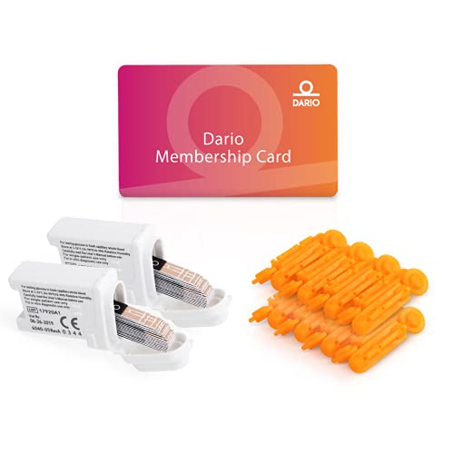 Dario Value Pack Kit - Blood Glucose Monitoring Set. Test Your Blood Sugar On...