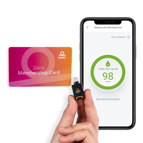 Dario Value Pack Kit - Blood Glucose Monitoring Set. Test Your Blood Sugar On...