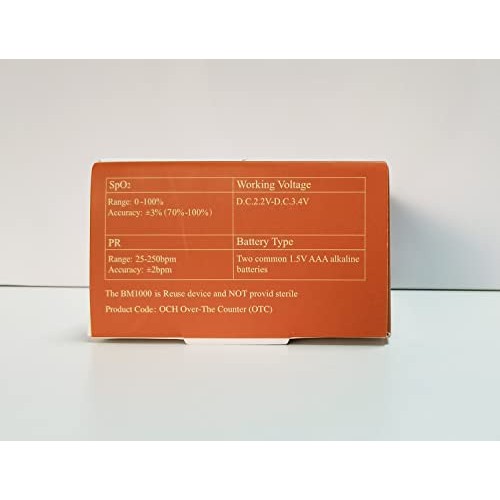 Pulse Oximeter Fingertip Blood Oxygen Saturation Monitor and Heart Rate Monit...