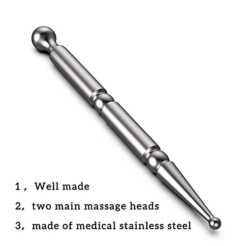 Acupuncture Pen, Facial Reflexology Tools Stainless Steel, Trigger Point Mass...