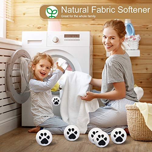 Wool Dryer Balls XL 6 Pack, Organic Natural Wool for Laundry, Fabric Softener...