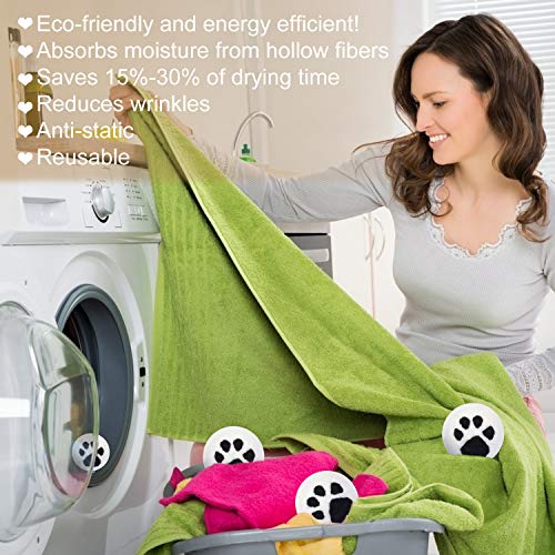 Wool Dryer Balls XL 6 Pack, Organic Natural Wool for Laundry, Fabric Softener...