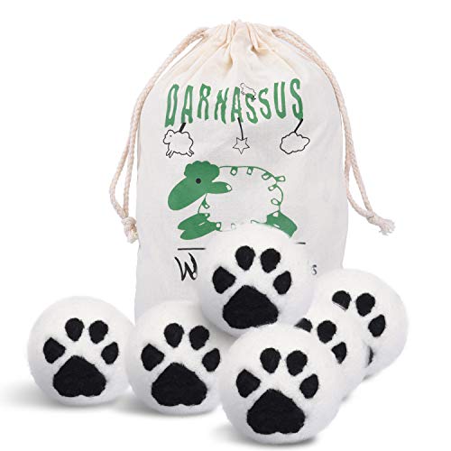 Wool Dryer Balls XL 6 Pack, Organic Natural Wool for Laundry, Fabric Softener...