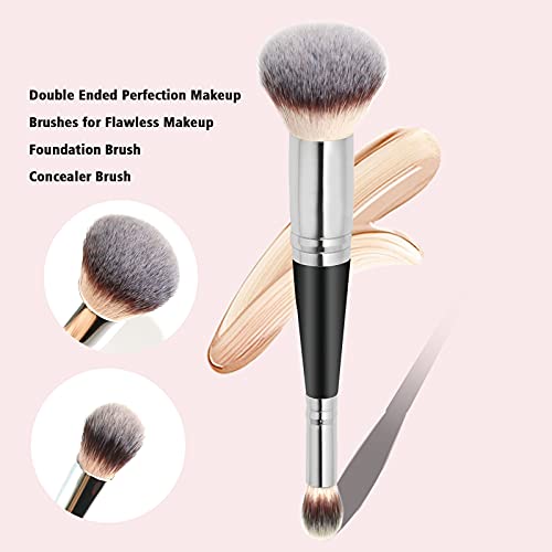 Daubigny Makeup Brushes Dual-ended Foundation Brush Concealer Brush Perfect f...