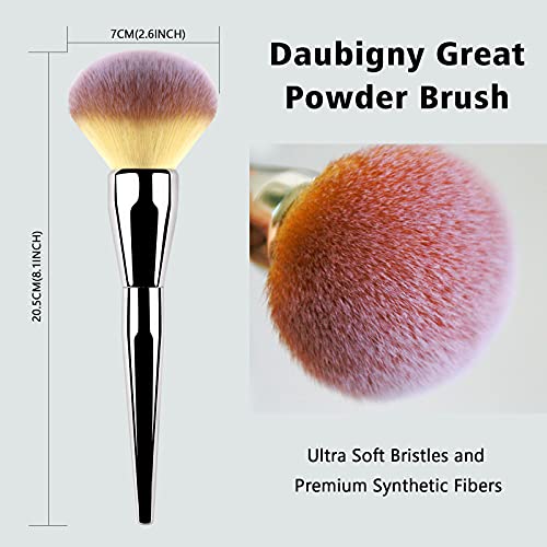 Foundation Brush ,Daubigny Large Powder Brush Flat Arched Premium Durable Kab...