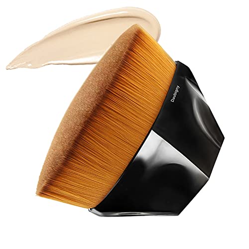 Foundation Makeup Brush Flat Top Kabuki Hexagon Face Blush Liquid Powder Foun...