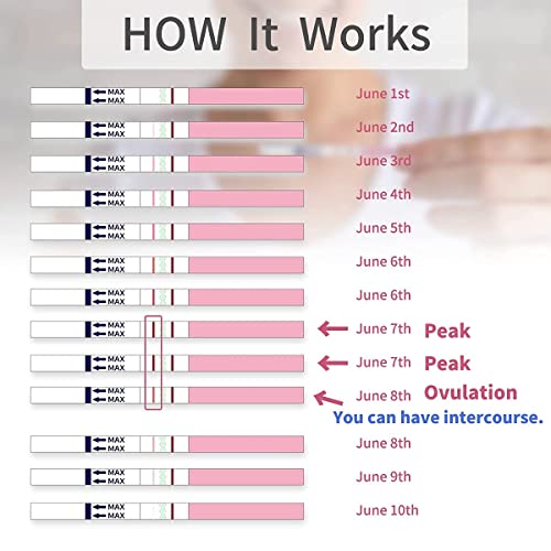 DAVID 50 Ovulation Test Strips, Ovulation Predictor kit, Fertility Test for W...