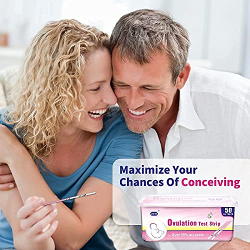 DAVID 50 Ovulation Test Strips, Ovulation Predictor kit, Fertility Test for W...
