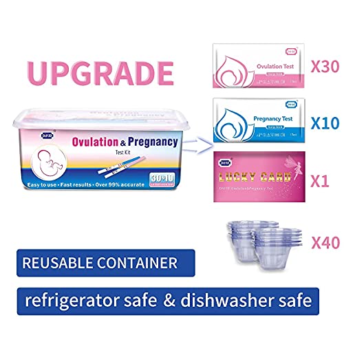 DAVID Ovulation Predictor Kit, 30 Ovulation Tests + 10 Pregnancy Tests Strips...