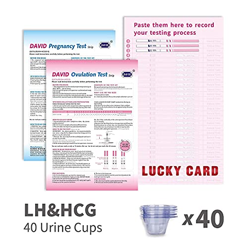 DAVID Ovulation Predictor Kit, 30 Ovulation Tests + 10 Pregnancy Tests Strips...