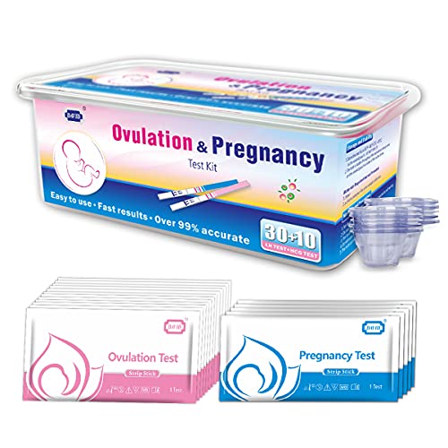DAVID Ovulation Predictor Kit, 30 Ovulation Tests + 10 Pregnancy Tests Strips...