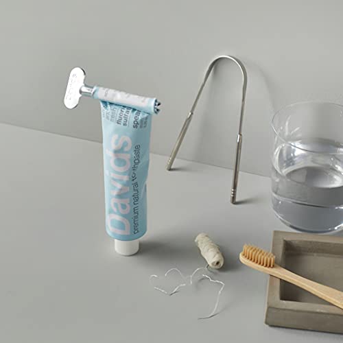 Davids Natural Whitening Toothpaste, Spearmint, Antiplaque, Fluoride Free, SL...