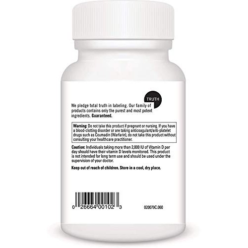 DaVinci Laboratories of Vermont ADK,1500mg Vitamin A, 5000 IU, D3 500mcg & K2...