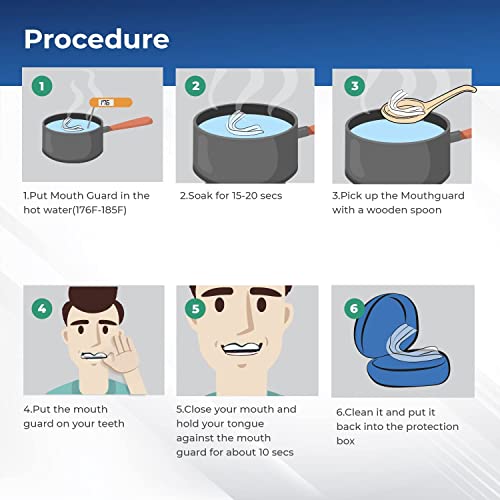 Mouth Guard for Grinding Teeth Upgraded Night Guard for Teeth Grinding, Stops...