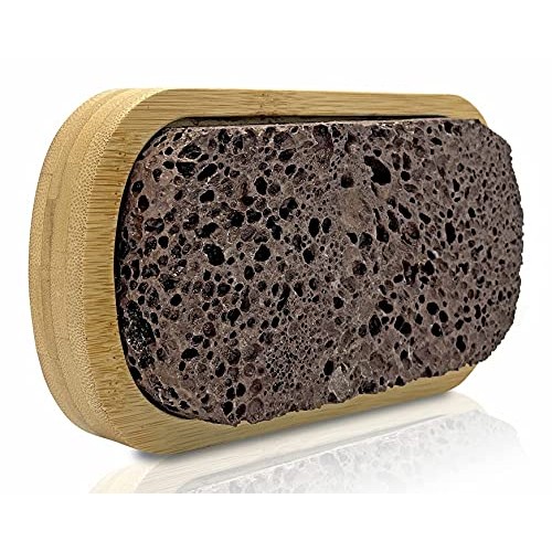 Pumice Stone Foot Scrubber for Shower Floor - Exfoliate, Massage & Clean Feet...