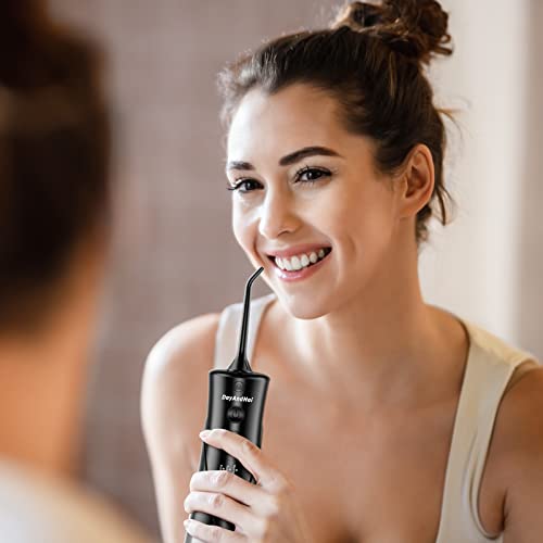 Professional Cordless Water Dental Flosser - DayAndNai Portable Waterproof Te...