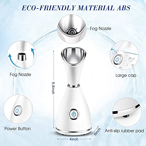 DayFancy Ionic Facial Steamer Warm Mist Nano Spray Moisturizing and Pore Clea...