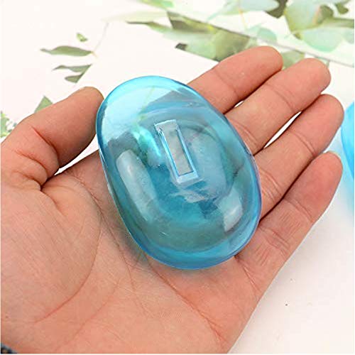 DAZAIGE 5 Pairs Silicone Ear Cover Blue Waterproof Ear Caps Hair Dye Hair Per...