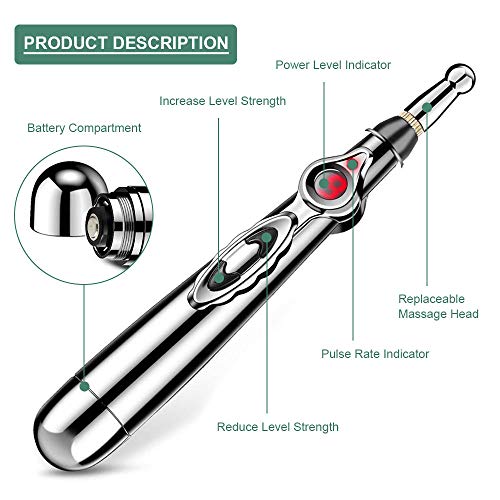 Acupuncture Pen 5 in 1 Electronic Acupuncture Pen Meridian Energy Pulse Massa...