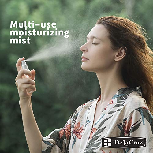 De La Cruz Rose Water and Glycerin Spray for Face - Rosewater Facial Toner an...