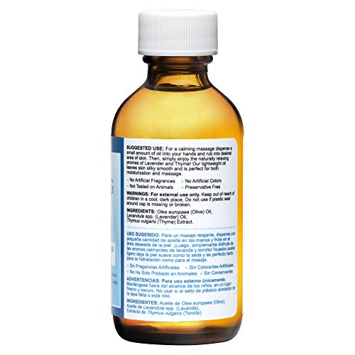 De La Cruz Soothing Balsam (Balsamo Tranquilo) Massage Oil, No Preservatives ...