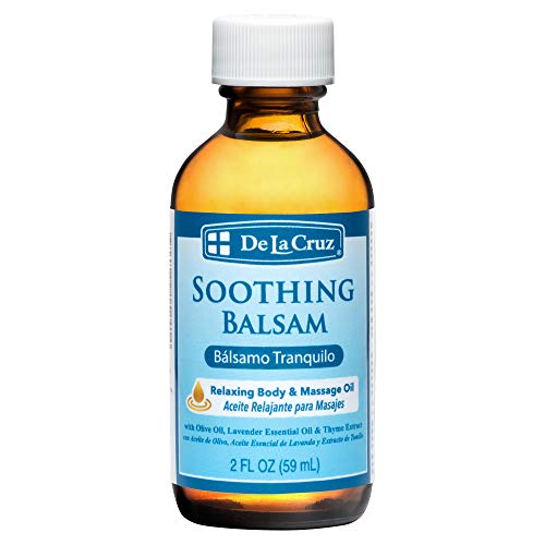 De La Cruz Soothing Balsam (Balsamo Tranquilo) Massage Oil, No Preservatives ...