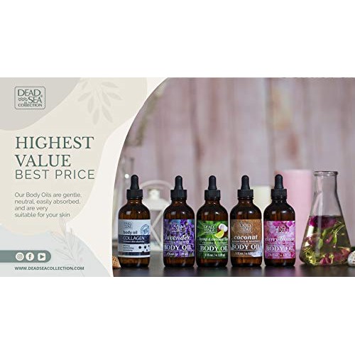 Dead Sea Collection Body Oil Coconut Moisturizes and Nourishes Your Skin 4 fl.oz