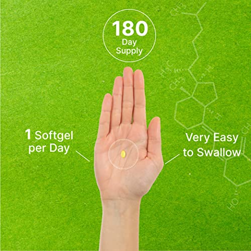 Vitamin D3 K2 Softgel, 180 Counts, 2-1 Complex, Vitamin D3 5000 IU & Vitamin ...