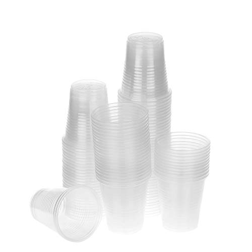 Dealmed Disposable Plastic Cups – 100 Clear Cups, 3 oz Disposable Cups, 100% ...