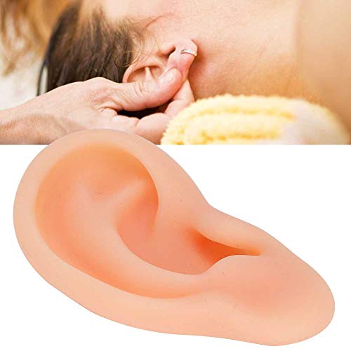 DEALPEAK Human Ear Model Professional Silicone Ear Acupuncture Massage Practi...