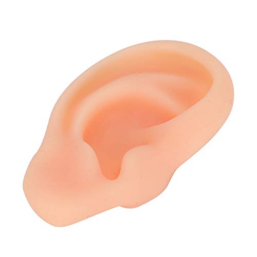 DEALPEAK Human Ear Model Professional Silicone Ear Acupuncture Massage Practi...