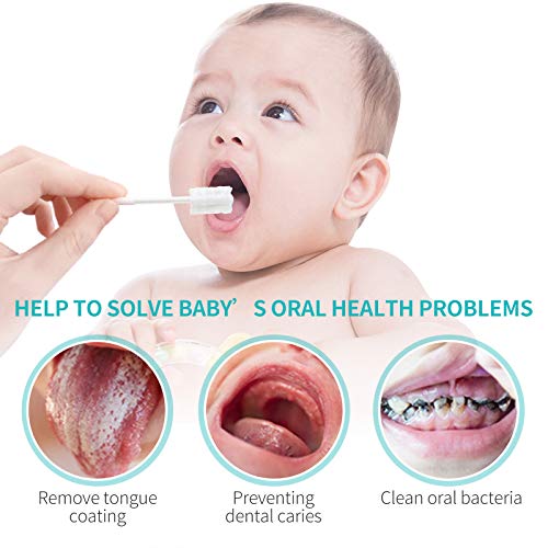 48PCS Baby Toothbrush, Newborn Baby Tongue Cleaner Toothbrush Clean Baby Gums...