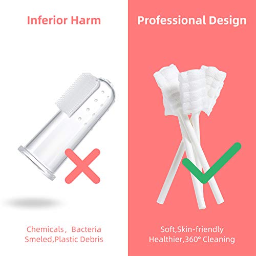 48PCS Baby Toothbrush, Newborn Baby Tongue Cleaner Toothbrush Clean Baby Gums...