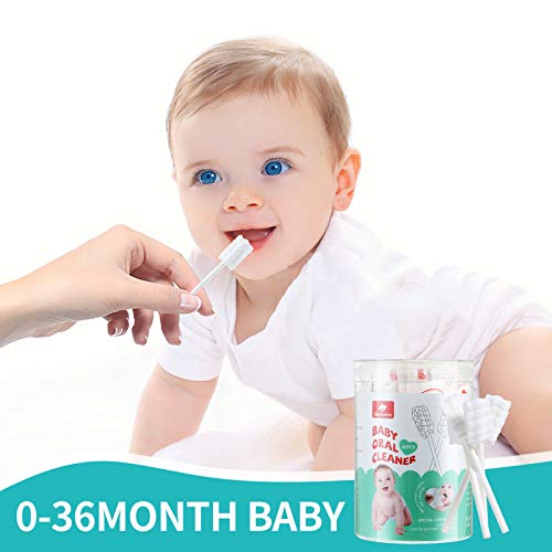 48PCS Baby Toothbrush, Newborn Baby Tongue Cleaner Toothbrush Clean Baby Gums...
