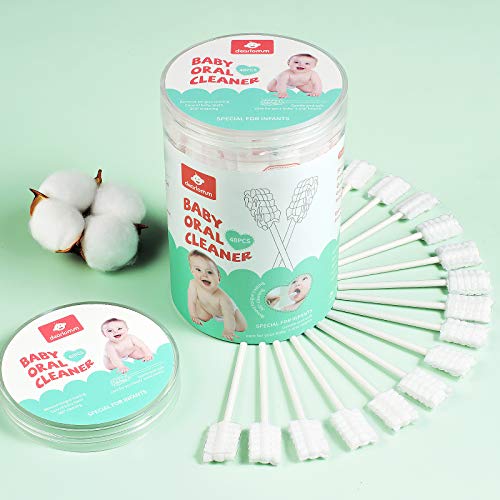 48PCS Baby Toothbrush, Newborn Baby Tongue Cleaner Toothbrush Clean Baby Gums...