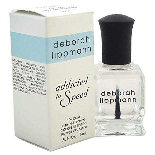 deborah lippmann Addicted To Speed Ultra Quick-Dry Top Coat, 0.5 Fl Oz