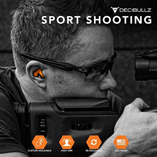 Decibullz - Custom Molded Earplugs, 31dB Highest NRR, Comfortable Hearing Pro...